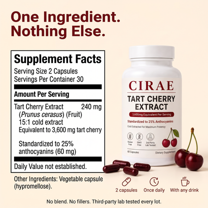 One ingredient nothing else - Cirae supplement facts