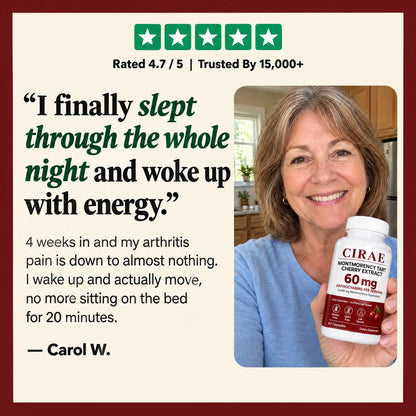 Cirae Tart Cherry Extract - 60mg Anthocyanins